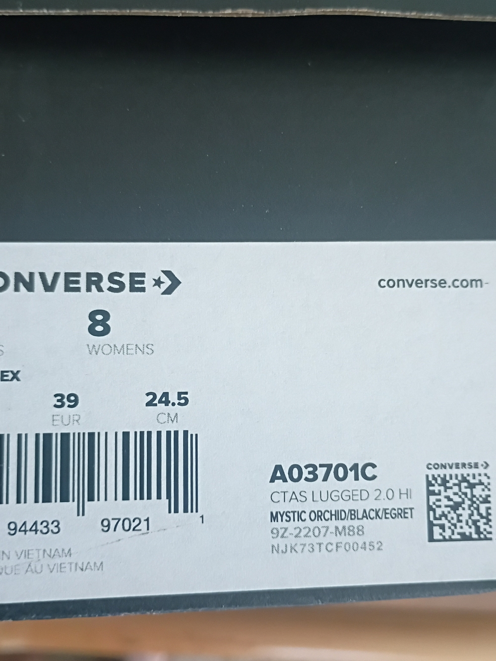 Converse Chuck Taylor All Star Platform Sneakers - Purple (2022) Discontinued - Picture 10 of 10